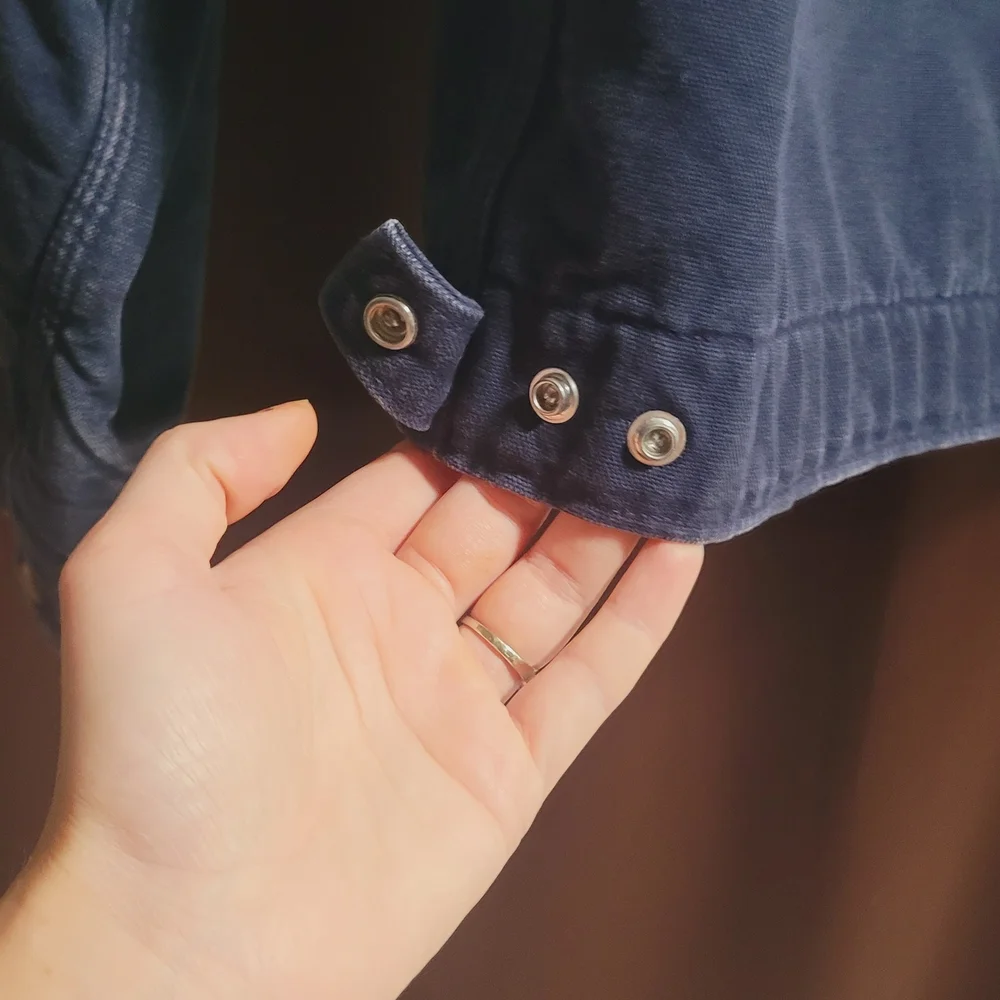 Mens Carhart Detroit Work Jacket In Navy - Picture 7 of 11